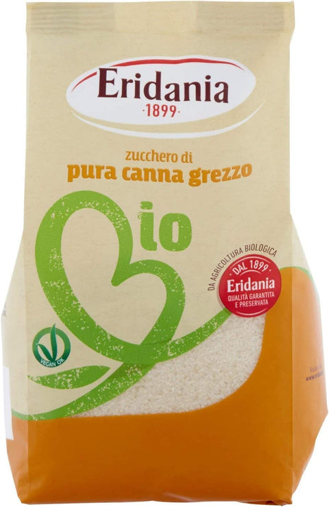 Eridania Süßstoffe 3x Eridania Zucchero di canna integrale Bio-Vollkornrohrzucker Süßstoff 500g 8000121917104