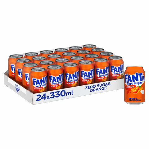 Fanta Limonade Fanta Orange Zero sugar (24x0,33l Dosen) DK 5449000029249