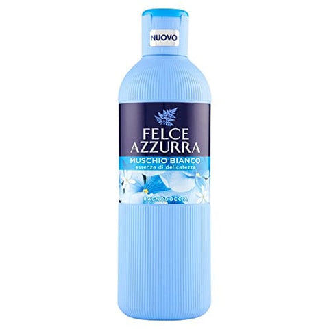 Felce Azzurra Duschgel Felce Azzurra Bagnodoccia Moschus weiß – 6 Packungen mit 650 ml – insgesamt: 3900 ml 8001280068058