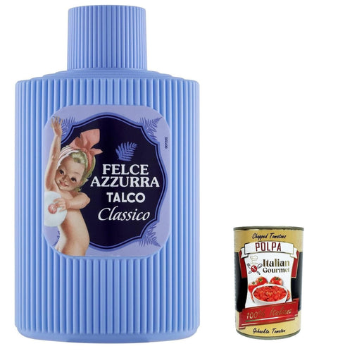 Felce azzurra Puder 3x PAGLIERI Felce Azzurra Talco Classico Körperpuder Talkpuder Talkum 200g dose + Italian Gourmet polpa 400g 8001280026225