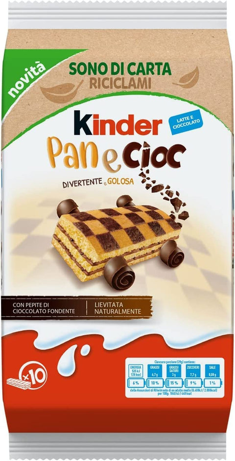 Ferrero Kekse Kinder Ferrero panecioc Kuchen mit Schokolade kekse riegel cookies 290g 8000500283240