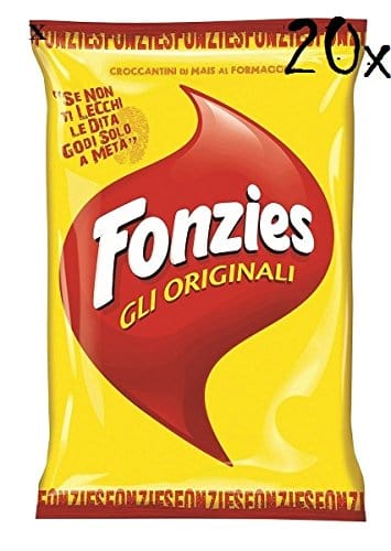 Fonzies Chips 20x Fonzies Maissnack mit Käse 100g Käsechips chips mit mais italien snack 4009267003089