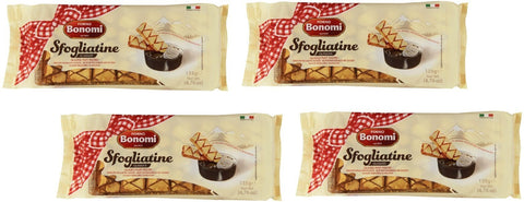 Forno Bonomi Kekse Forno Bonomi: Sfogliatine Glassate glasiertes Puffgebäck, 135 g, 4 Stück, insgesamt 540 ml 8002720001253