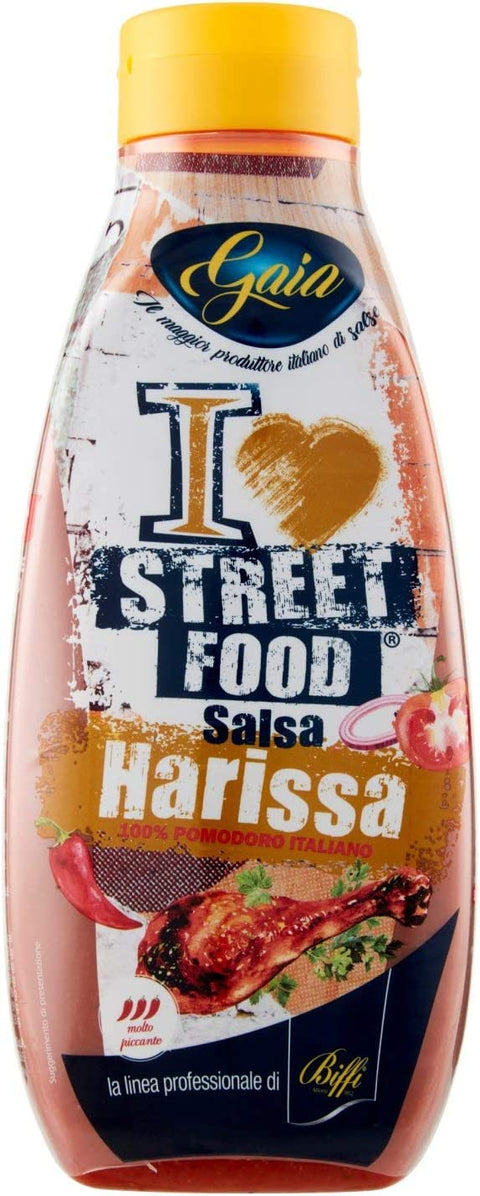 Gaia Chilisaucen WÜRZIGE HARISSA-SAUCE 800 ml - Karton 6 Stück 19321376572