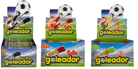 Goleador Lakritze TESTPAKET Goleador Lakritze-Cola-Fruit Italienische Bonbons Lollies ( 3 x 200pz ) 8000735003460