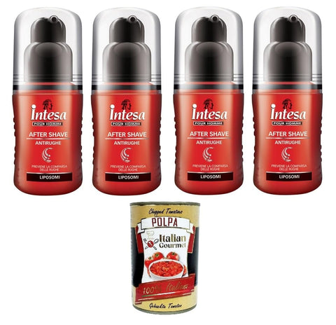 Intesa Lotionen & Fluide Intesa Pour Homme After Shave Antirughe Feuchtigkeitsspendend Gegen Falten,Ohne Alkohol 4x 100ml + Italian Gourmet polpa 400g 80451907