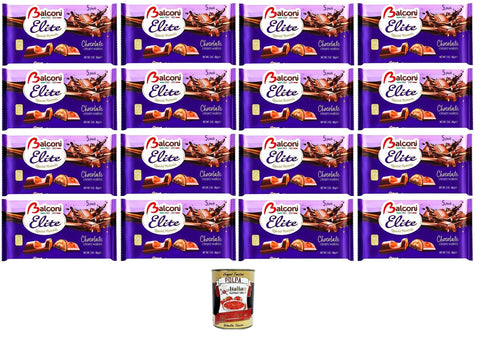 Italian Gourmet Abgepackte Gebäckstücke Balconi Elite Special Moments Chocolate cream Wafers Schokoladencremewaffeln 16x 86gr + Italian Gourmet polpa 400g 8032804040014