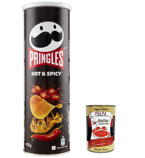 Italian Gourmet Chips 6x Perfect Flavour Hot & Spicy Patatine 175g Kartoffel chips + Italian Gourmet polpa 400g 5053990155941