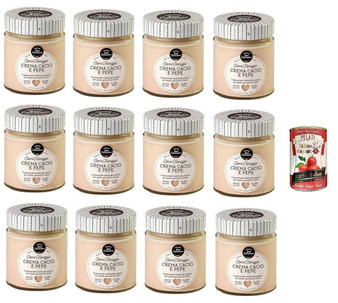 Italian Gourmet E.R. Aufstriche & Dips 12x CASCINA SAN CASSIANO Käse- und Pfeffercreme 150gr+ Italian Gourmet pelati 400gr 8015312775111
