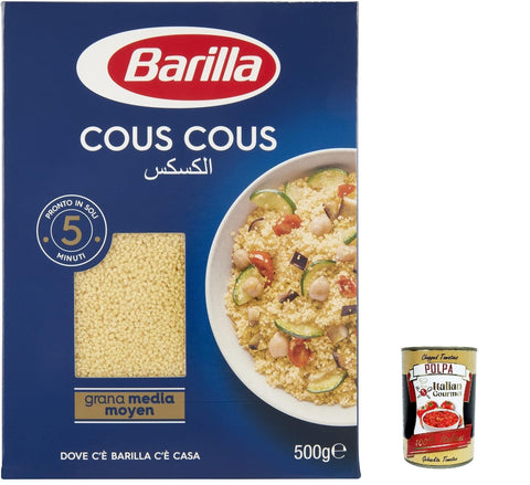 Italian Gourmet E.R. Couscous 3x Pasta Cous Cous, italienisch Nudeln 500 g pack + Italian Gourmet polpa 400g 8076809534376