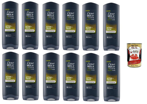 Italian Gourmet E.R. Duschgel D.Men+Care Sport Care Active + Fresh Body, Face & Hair Wash 12x250 ml+ Italian Gourmet polpa 400g 8032804040014