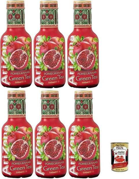 Italian Gourmet E.R. Eistee 6x ARIZONA ORIGINAL GRÜNER TEE GRANATAPFEL GRÜNER TEE AROMATISIERT MIT GRANATAPFEL 50 CL+ Italian Gourmet polpa 400g 613008730758