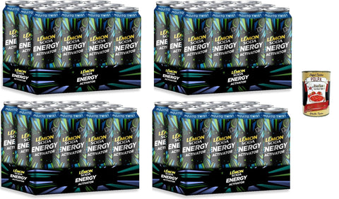 Italian Gourmet E.R. Energy Drinks Lemonsoda Energy Activator – Geschmack MOJITO TWIST – 48x 330 ml+ Italian Gourmet polpa 400g 8032804040014