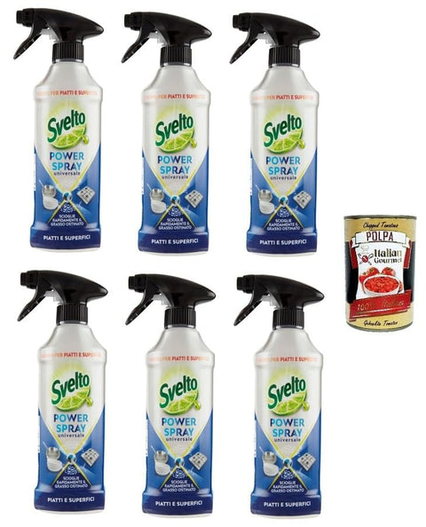 Italian Gourmet E.R. Entfettungsmittel 6x Svelto Power Spray Universal 435ml+ Italian Gourmet Polpa 400g 8720181219276