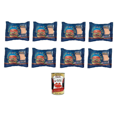 Italian Gourmet E.R. French Toast Nutri Free Panino Hamburger XL glutenfrei 100g, 8x100gr + Italian Gourmet polpa 400gr 8032804040014