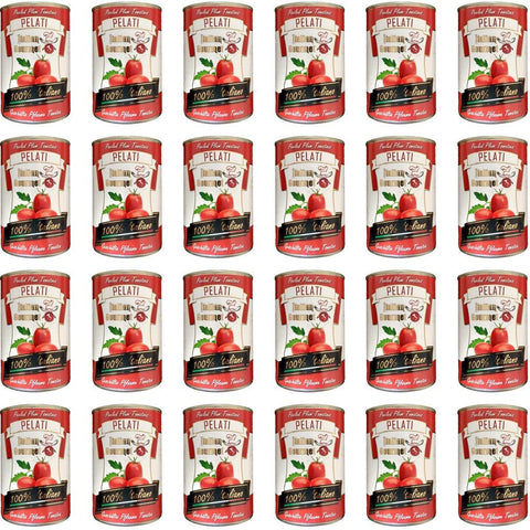 Italian Gourmet E.R. Gemüse 24x Italian Gourmet Pomodori 100% italienisch Pelati Ganze Geschälte Pflaume Tomaten sauce dose 400g 8388766535601
