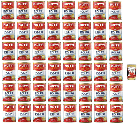 Italian Gourmet E.R. Gemüse 48x Mutti polpa di Pomodoro Tomato Pulp Tomato Sauce 100% Italian 400 + Italian Gourmet polpa 400g 8032804040014
