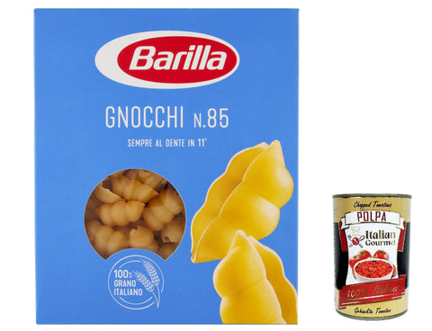Italian Gourmet E.R. Internationale Nudeln 10x Pasta Gnocchi Nr. 85 italienisch Nudeln 500 g pack + Italian Gourmet polpa 400g 8076802085851