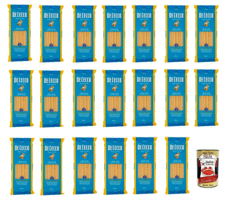 Italian Gourmet E.R. Internationale Nudeln De Cecco Zitone N°19 100% Italienisch Pasta Nudeln 20x 500g + Italian Gourmet Polpa 400g 8032804040014