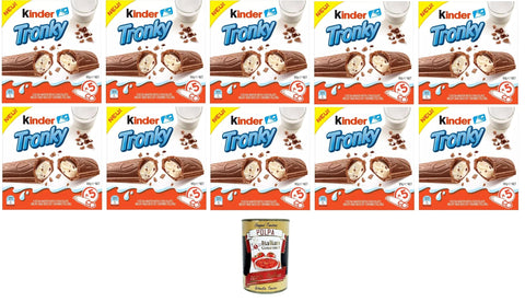 Italian Gourmet E.R. Kekse Ferrero Kinder Tronky Kakaowaffel, cremige Milchfüllung mit Keksstücken, 10x 90 g+Italian Gourmet polpa 400g 8032804040014