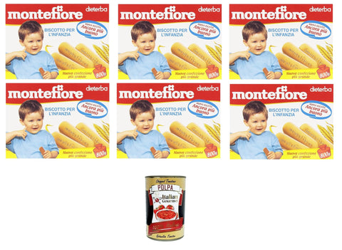 Italian Gourmet E.R. Kekse Montefiore Il Biscotto per l'infanzia Der Keks für Kinder 6x800gr + Italian Gourmet polpa 400g 8032804040014