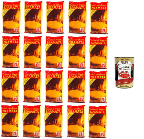 Italian Gourmet E.R. Koch- & Backzutaten Ardani- Farina per Polenta Bramata Mehl für Polenta Bramata 20x1kg+ Italian Gourmet polpa 400g 8032804040014