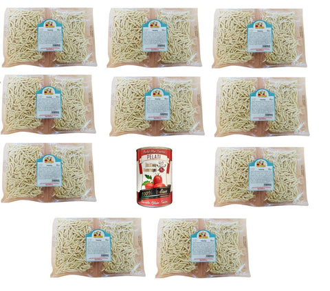 Italian Gourmet E.R. Koch- & Backzutaten Le Vie del Grano- Trofie Mit Hartweizengrieß stabilisierte Nudeln 10x 500gr + Italian Gourmet pelati 400g 8388766535601