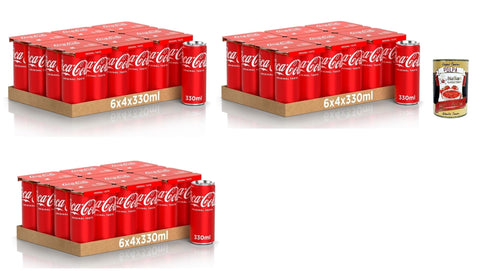 Italian Gourmet E.R. Kohlensäurehaltiges Wasser original dosen kohlensäurehaltiges Getränk 72x 330ml Softdrink + Italian gourmet polpa 400g 8032804040014
