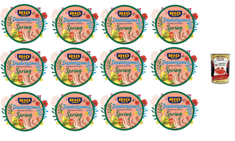 Italian Gourmet E.R. Konserven & Eingelegtes Rio Mare. Insalatissime Spring Thunfischsalat 12x 220gr+ Italian Gourmet polpa 400g 8032804040014