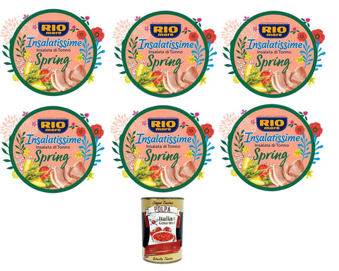 Italian Gourmet E.R. Konserven & Eingelegtes Rio Mare. Insalatissime Spring Thunfischsalat 6x 220gr+ Italian Gourmet polpa 400g 8032804040014