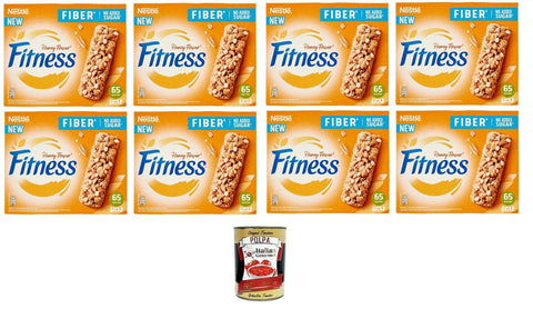 Italian Gourmet E.R. Müsliriegel Nestle Fitness Müsliriegel mit Honiggeschmack, Vollkorn, Hafer, Quinoa und weißer Schokolade mit Honiggeschmack, 8x 80 g+ Italian Gourmet Polpa di Pomodoro 400g 8032804040014