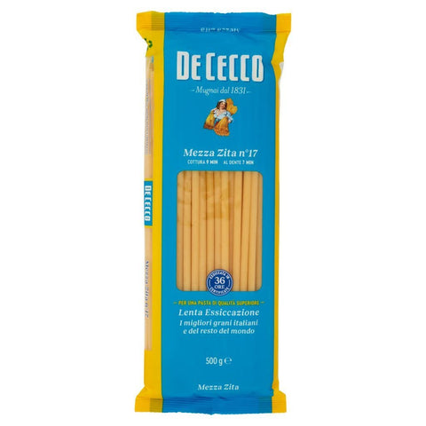 Italian Gourmet E.R. Nudeln & Pasta 10x Pasta De Cecco 100% Italienisch Mezza Zita N°17 Nudeln 500g + Italian Gourmet Polpa 400g 8001250120175