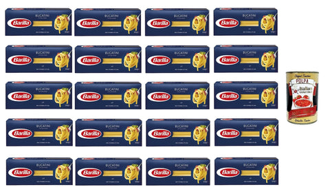 Italian Gourmet E.R. Nudeln & Pasta 20x Pasta Barilla Bucatini Nr. 9 italienisch Nudeln 500 g pack + Italian Gourmet polpa 400g 8076800315097