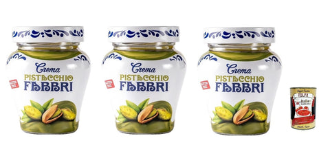 Italian Gourmet E.R. Nussaufstrich Fabbri Pistaziencreme im Glas, 230g, 3er-Pack,100% italian,+ Italian Gourmet polpa 400g
