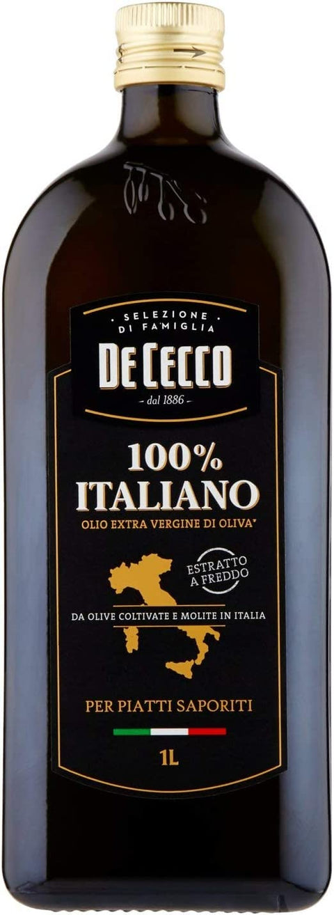 Italian Gourmet E.R. Oliven 3x De Cecco 100% Italiano olio Extra vergine Natives Olivenöl 750 ml nativ 8001250260017