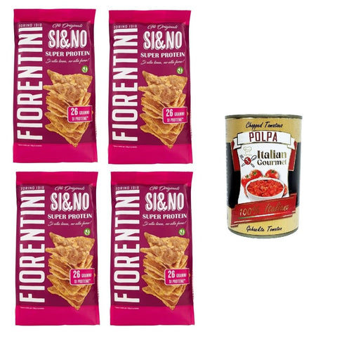 Italian Gourmet E.R. Reisproteine Fiorentini the Originals Si&No Super Protein 4x 80 g+ Italian Gourmet polpa 400g 8032804040014