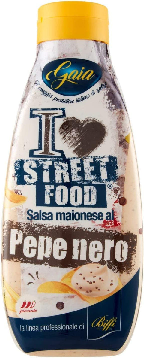 Italian Gourmet E.R. Salsas 3x Gaia Salsa al pepe nero Sauce mit schwarzem Pfeffer - Street Food 800 ml 8009320039365