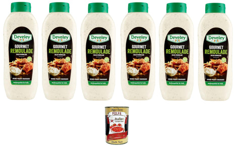 Italian Gourmet E.R. Salsas Salsa Gourmet Remoulade Con Cetrioli squeeze mit Gurken 6x 875ml+ Italian Gourmet polpa 400g 8032804040014