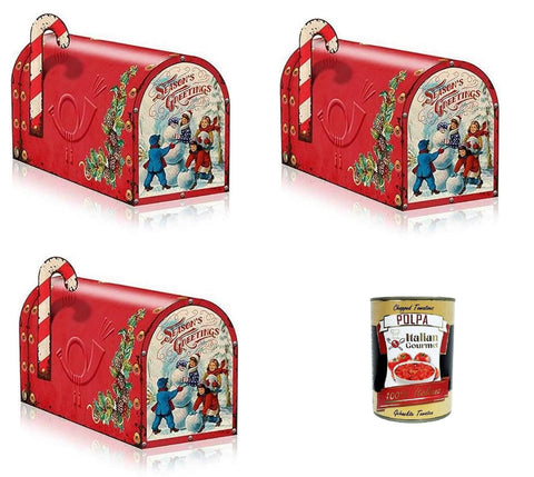 Italian Gourmet E.R. Schokolade Sorini Cioccolattini Cassetta Postale, Chocolates Briefkasten, Weihnachtsgeschenkidee 3x250gr + Italian Gourmet polpa 400g 8032804040014