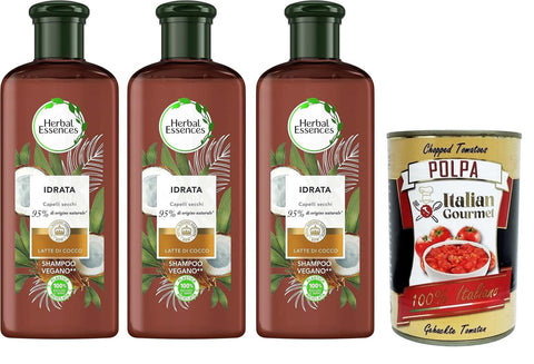 Italian Gourmet E.R. Shampoo & Conditioner Sets Coconut Milk Shampoo, spendet trockenem Haar Feuchtigkeit, in Zusammenarbeit mit den Royal Botanic Gardens of Kew – 3x250 ml+ Italian Gourmet polpa 400g 8032804040014