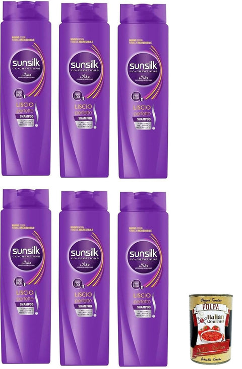 Italian Gourmet E.R. Shampoos 6x Sunsilk Perfekt Glatt Shampoo 250ml + Italian Gourmet polpa 400g 8720182541314