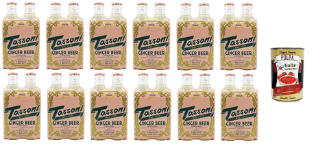 Italian Gourmet Ginger Ale 12x Tassoni Ginger Beer 4 x 180 ml + Italian Gourmet polpa 400g 8005613040285