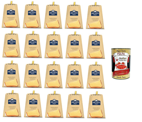 Italian Gourmet Halva Ore Liete Perugia 1907 Pandorino classico Astuccio klassisches Pandorino-Gehäuse 20x80gr + Italian Gourmet polpa 400g 8032804040014