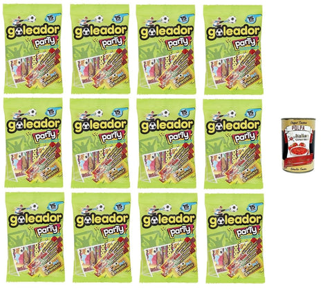Italian Gourmet Koch- & Backzutaten Goleador Party Mix Packung mit 15 Stück 12 x 143gr+ Italian Gourmet polpa 400g 8032804040014