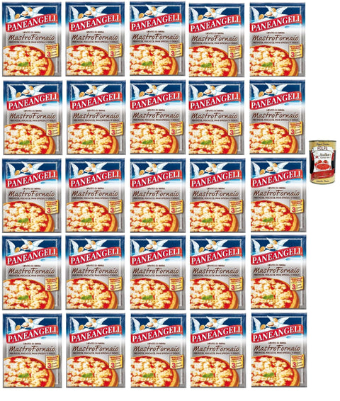 Italian Gourmet Koch- & Backzutaten Paneangeli Lievito di Birra Mastro Fornaio - Bierhefe - Vielseitig einsetzbare dehydrierte Hefe für herzhafte und süße Speisen - 25x 21g (3 Beutel à 7g) + Italian Gourmet polpa 400g 8032804040014