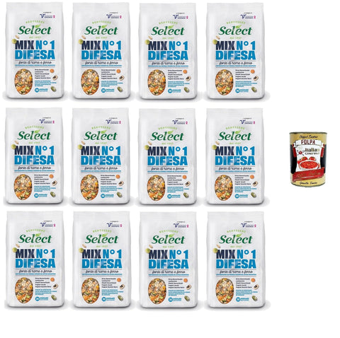 Italian Gourmet Koch- & Backzutaten Select MIX N.1 DIFESA Quelle für Kupfer und Eisen 12x 300gr + Italian Gourmet polpa 400g 8006280130231