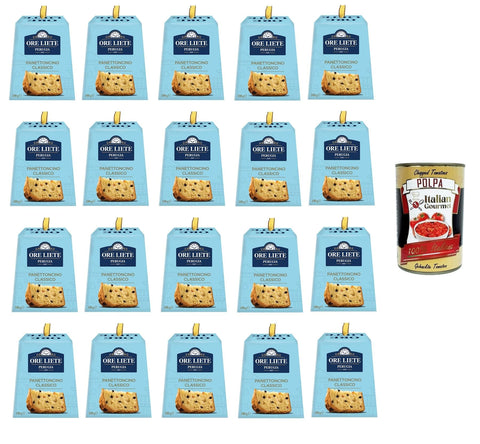 Italian Gourmet Kuchen & Torten Ore Liete Perugia 1907 Panettoncino Astuccio Karton 20x100gr + Italian Gourmet polpa 400g 8032804040014