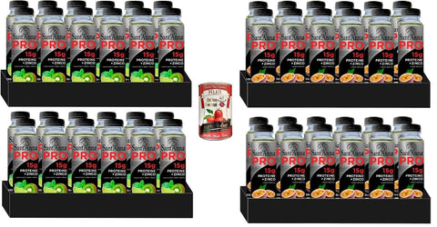 Italian Gourmet Limonade Testpaket Sant'Anna Pro 24x Tropischer Geschmack 330ml 24x Grüne Früchte 330ml + Italian Gourmet pelati 400g 8020141101062