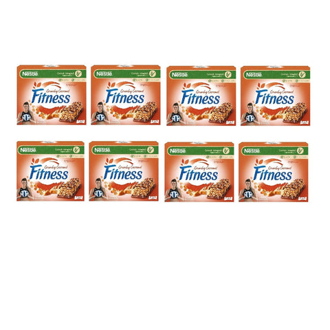 Italian Gourmet Müsliriegel 8x Nestlé Fitness Crunchy Caramel Müsliriegel Vollkornriegel mit Schokolade und Knuspriges Karamell ( 4 x 23,5g ) 94g 5900020024923