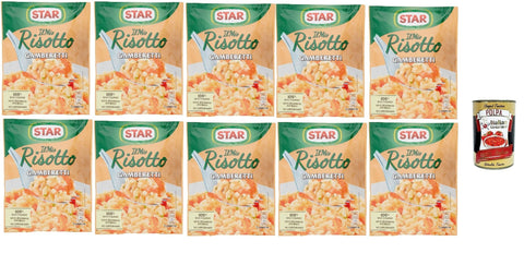 Italian Gourmet Reisgerichte Star Il Mio Risotto Gamberetti, Reis mit Garnelen, 10x 175g italienisch Fertiggerichte + Italian Gourmet polpa 400g 8032804040014
